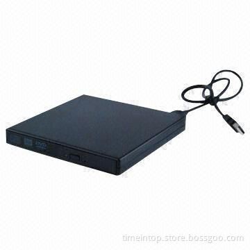 USB 2.0 External 8x DVD-/CD-ROM Drive with Plug-and-play Function, Used for Any PCs